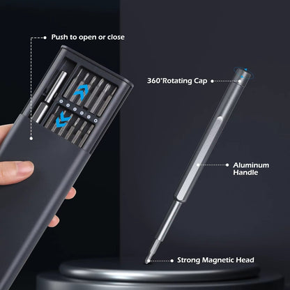 Professional 24-in-1 Magnetic Screwdriver Repair Tool Kit